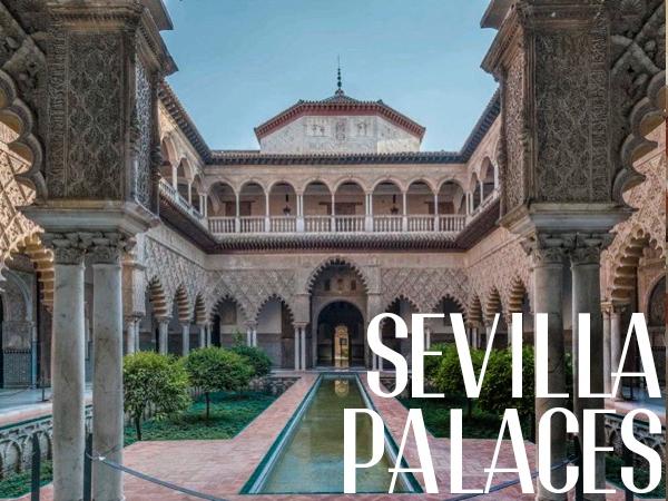 Palaces of Sevilla with an architect