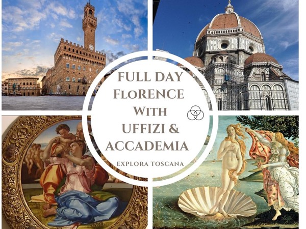 Full day tour Uffizi Gallery, Accademia Gallery and Orientation Walking tour